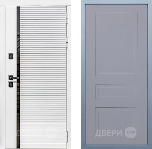 Входная металлическая Дверь Дива МХ-45 Белая STR Н-13 Силк Маус в Жуковский