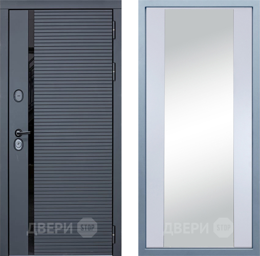 Входная металлическая Дверь Дива МХ-45 STR Д-15 Зеркало Белый в Жуковский