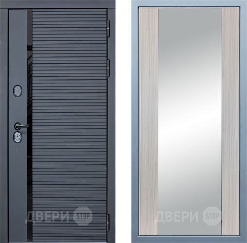 Входная металлическая Дверь Дива МХ-45 STR Д-15 Зеркало Сандал белый в Жуковский