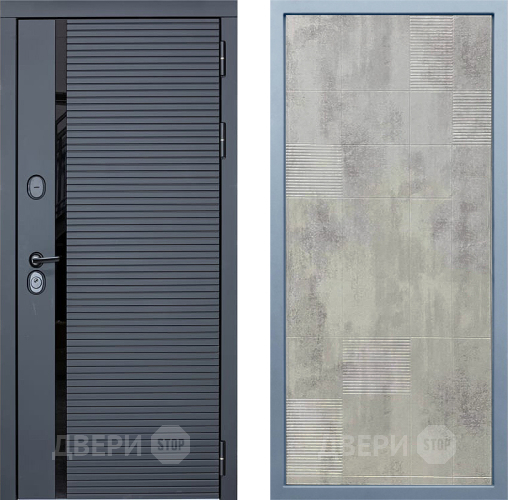 Входная металлическая Дверь Дива МХ-45 STR Д-4 Бетон темный в Жуковский