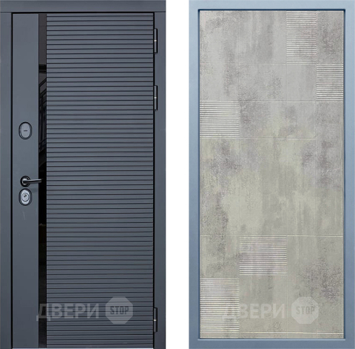 Входная металлическая Дверь Дива МХ-45 STR Д-4 Бетон темный в Жуковский