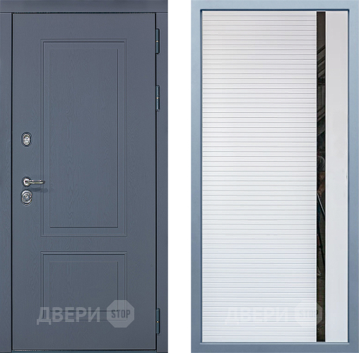 Входная металлическая Дверь Дива МХ-38 STR МХ-45 Белый матовый в Жуковский