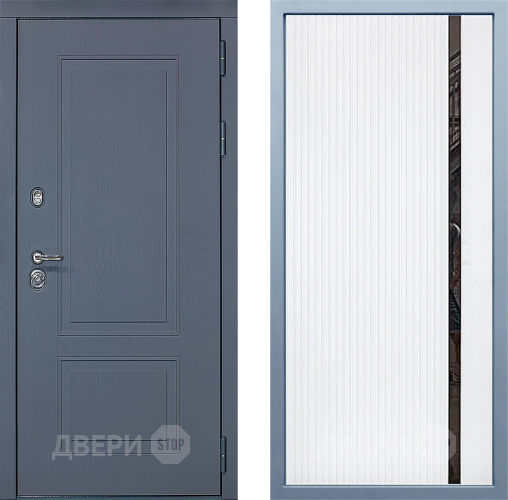 Входная металлическая Дверь Дива МХ-38 STR МХ-46 Белый матовый в Жуковский