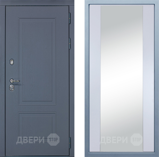 Дверь Дива МХ-38 STR Д-15 Зеркало Белый в Жуковский