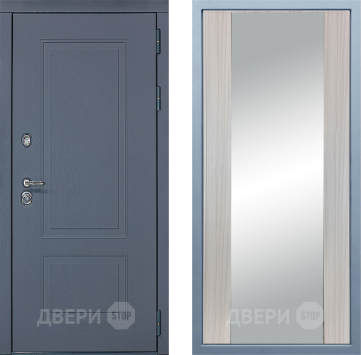 Входная металлическая Дверь Дива МХ-38 STR Д-15 Зеркало Сандал белый в Жуковский