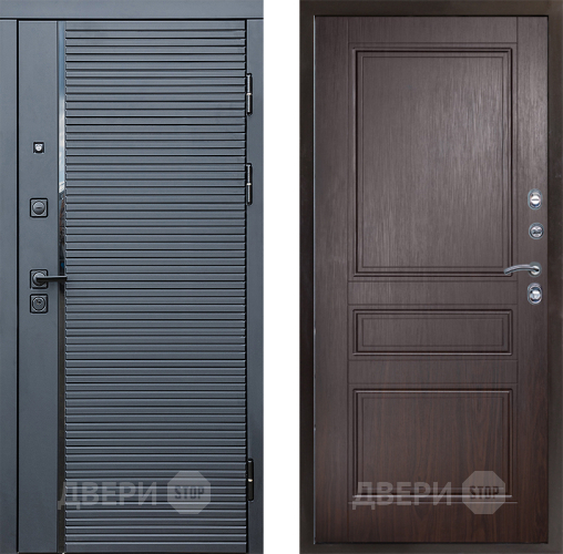 Входная металлическая Дверь Престиж Черная Линия Классика Венге в Жуковский