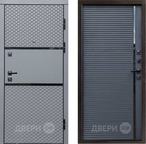 Входная металлическая Дверь Престиж Ромб Porte Черный кварц в Жуковский