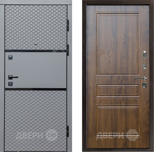 Входная металлическая Дверь Престиж Ромб Классика Дуб в Жуковский