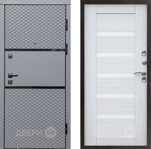 Дверь Престиж Ромб Царга Лиственница белая в Жуковский