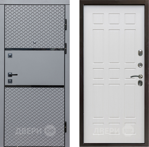 Входная металлическая Дверь Престиж Ромб Спарта Лиственница белая в Жуковский