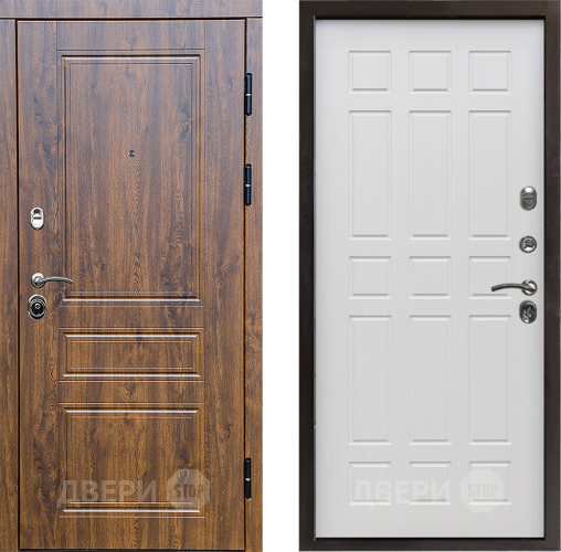 Входная металлическая Дверь Престиж Классика Дуб Спарта Лиственница белая в Жуковский