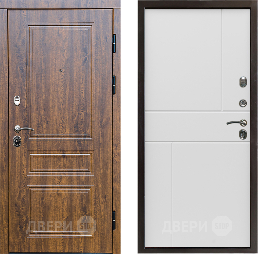 Входная металлическая Дверь Престиж Классика Дуб Горизонт Бетон белый в Жуковский