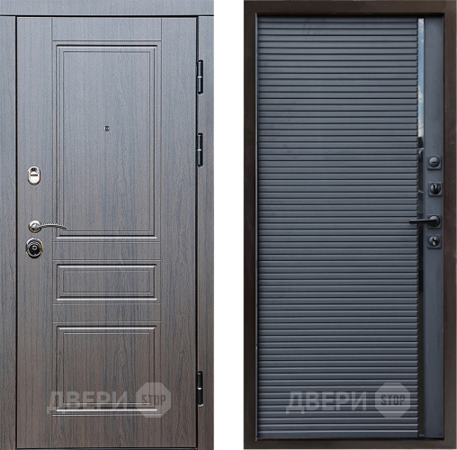 Входная металлическая Дверь Престиж Классика Венге Porte Черный кварц в Жуковский