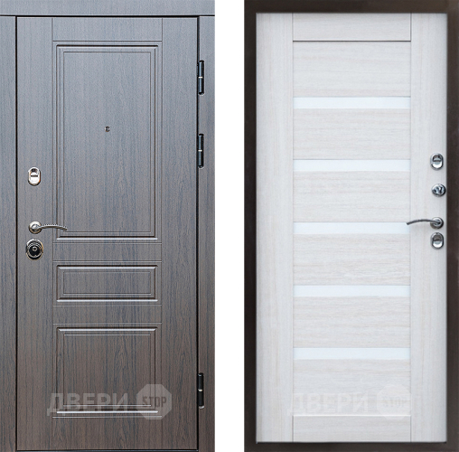 Входная металлическая Дверь Престиж Классика Венге Царга Лиственница белая в Жуковский