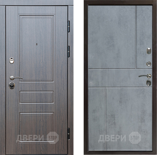 Входная металлическая Дверь Престиж Классика Венге Горизонт Бетон темный в Жуковский