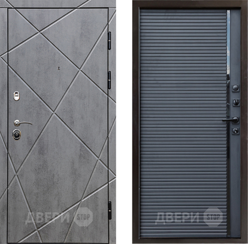 Входная металлическая Дверь Престиж Лучи Porte Черный кварц в Жуковский