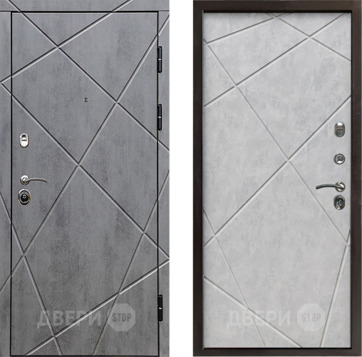 Входная металлическая Дверь Престиж Лучи Лучи Бетон светлый в Жуковский