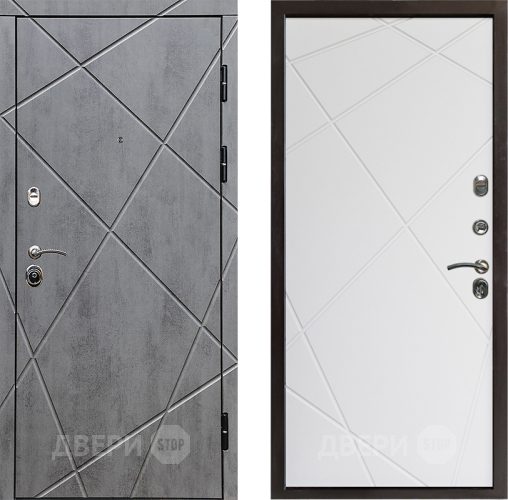 Входная металлическая Дверь Престиж Лучи Лучи Бетон белый в Жуковский