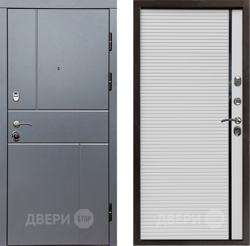 Входная металлическая Дверь Престиж Горизонт Грэй Porte Белый в Жуковский
