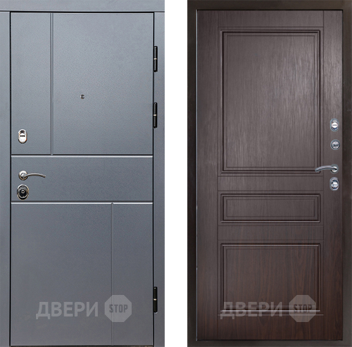 Входная металлическая Дверь Престиж Горизонт Грэй Классика Венге в Жуковский