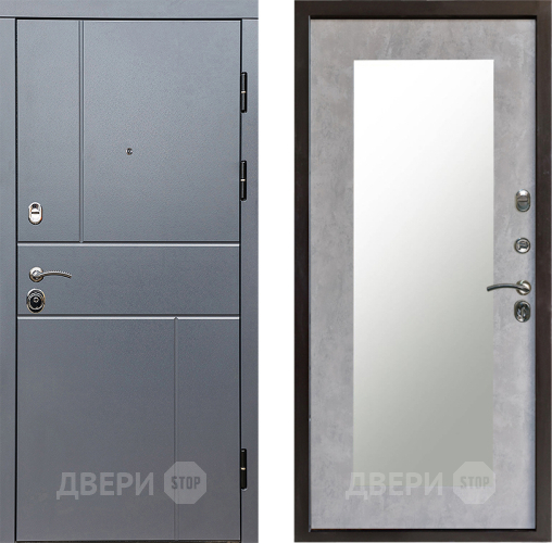 Дверь Престиж Горизонт Грэй Зеркло Пастораль Бетон светлый в Жуковский