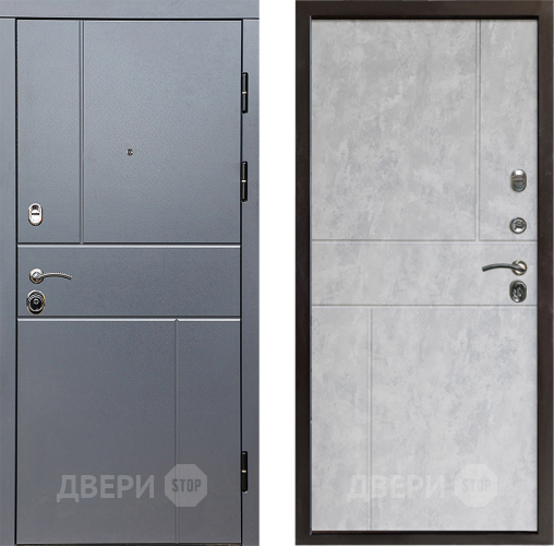 Входная металлическая Дверь Престиж Горизонт Грэй Горизонт Бетон светлый в Жуковский
