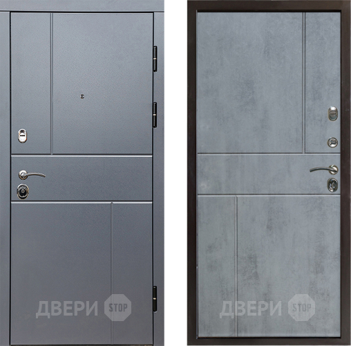 Входная металлическая Дверь Престиж Горизонт Грэй Горизонт Бетон темный в Жуковский