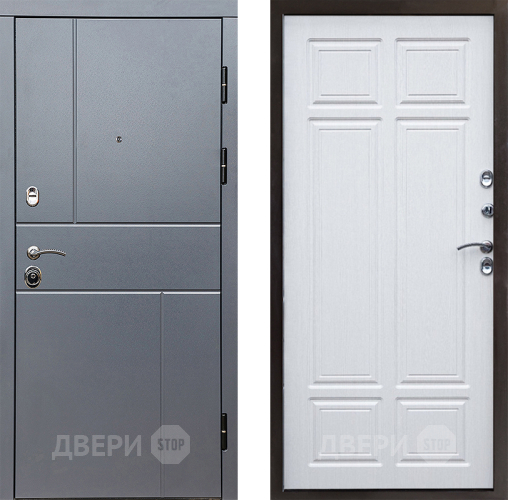 Входная металлическая Дверь Престиж Горизонт Грэй Премиум Лиственница белая в Жуковский