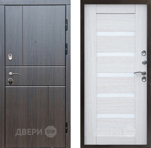 Входная металлическая Дверь Престиж Горизонт Венге Царга Лиственница белая в Жуковский