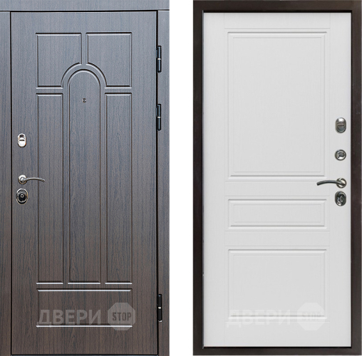 Входная металлическая Дверь Престиж Арка Классика Лиственница белая в Жуковский