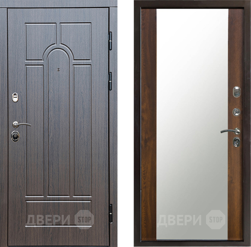 Входная металлическая Дверь Престиж Арка Зеркало Дуб в Жуковский