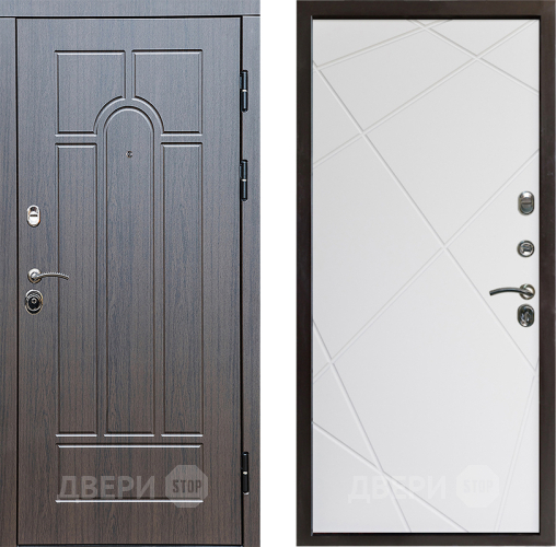 Входная металлическая Дверь Престиж Арка Лучи Бетон белый в Жуковский