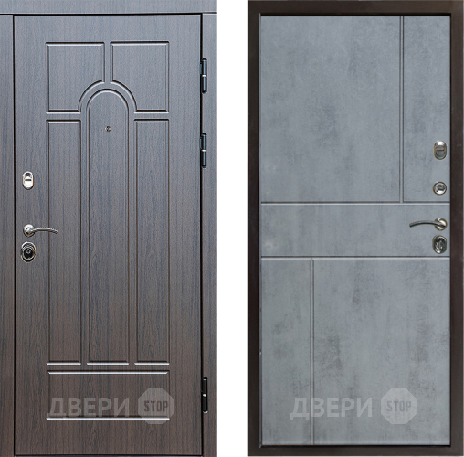 Входная металлическая Дверь Престиж Арка Горизонт Бетон темный в Жуковский