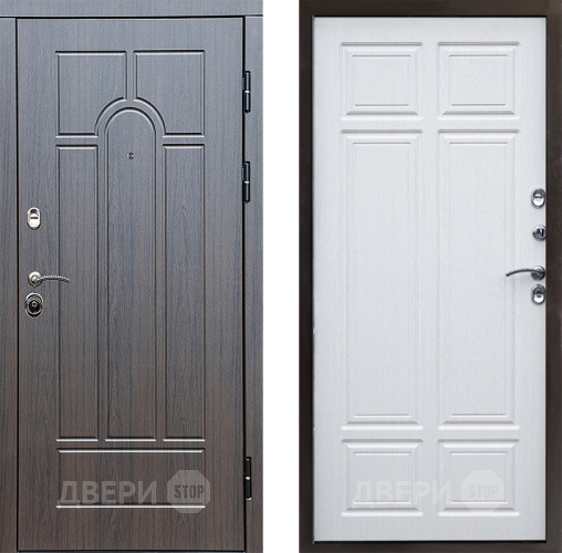 Входная металлическая Дверь Престиж Арка Премиум Лиственница белая в Жуковский