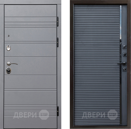 Входная металлическая Дверь Престиж Линия Грэй Porte Черный кварц в Жуковский