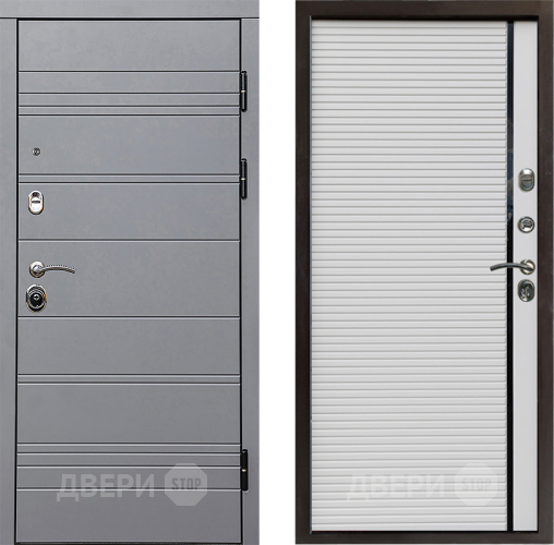 Входная металлическая Дверь Престиж Линия Грэй Porte Белый в Жуковский