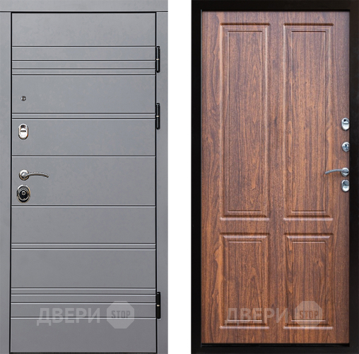 Входная металлическая Дверь Престиж Линия Грэй Премиум Орех светлый в Жуковский