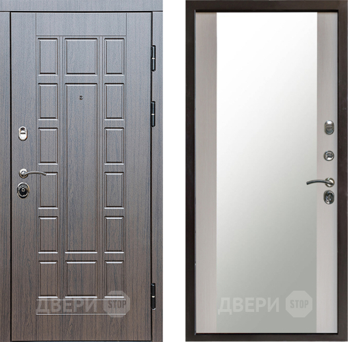 Входная металлическая Дверь Престиж Престиж Зеркало Лиственница белая в Жуковский