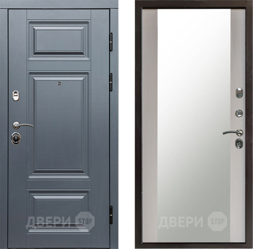 Входная металлическая Дверь Престиж Премиум Зеркало Лиственница белая в Жуковский