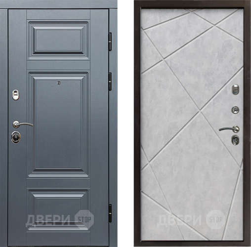 Дверь Престиж Премиум Лучи Бетон светлый в Жуковский