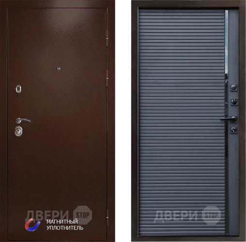 Входная металлическая Дверь Престиж Медь Porte Черный кварц в Жуковский