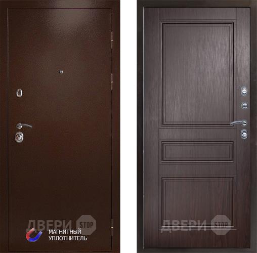 Входная металлическая Дверь Престиж Медь Классика Венге в Жуковский