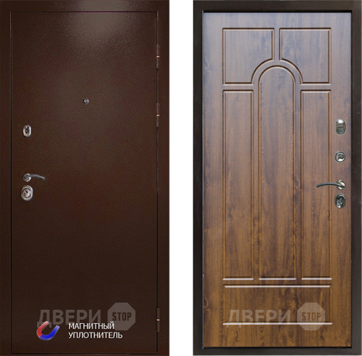 Входная металлическая Дверь Престиж Медь Арка Дуб в Жуковский