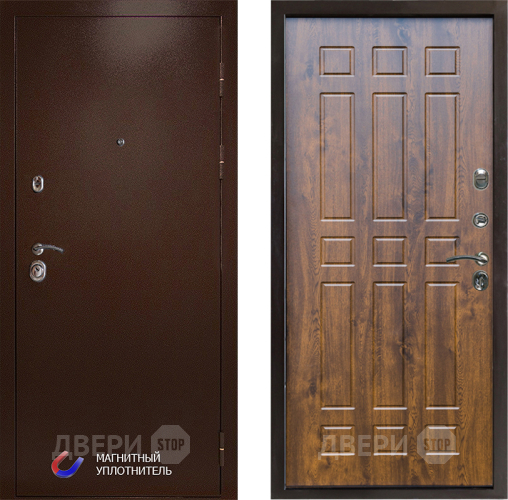 Входная металлическая Дверь Престиж Медь Спарта Дуб в Жуковский