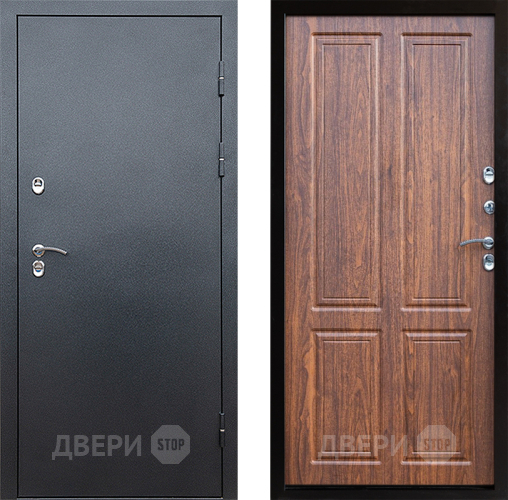 Входная металлическая Дверь Престиж TERMO с терморазрывом Снегирь Серебро Премиум Орех светлый в Жуковский