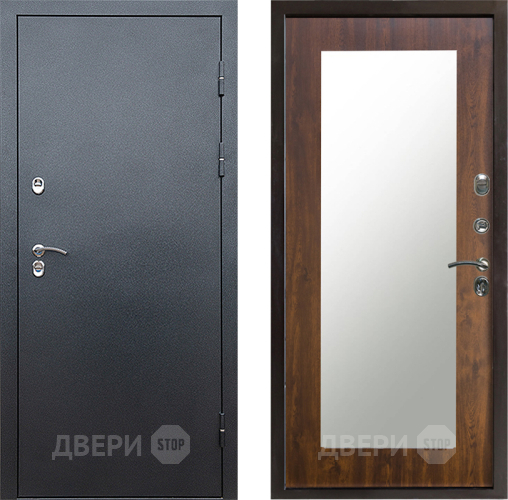 Дверь Престиж TERMO с терморазрывом Снегирь Серебро Зеркало пастораль Дуб в Жуковский