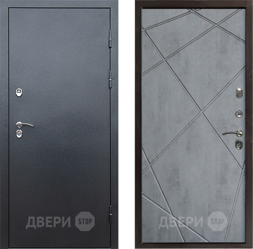 Входная металлическая Дверь Престиж TERMO с терморазрывом Снегирь Серебро Лучи Бетон темный в Жуковский