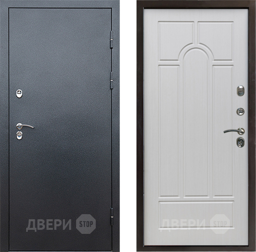 Дверь Престиж TERMO с терморазрывом Снегирь Серебро Арка Лиственница белая в Жуковский