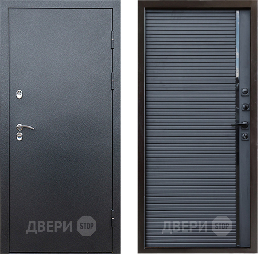 Дверь Престиж TERMO с терморазрывом Снегирь Серебро Porte Черный кварц в Жуковский