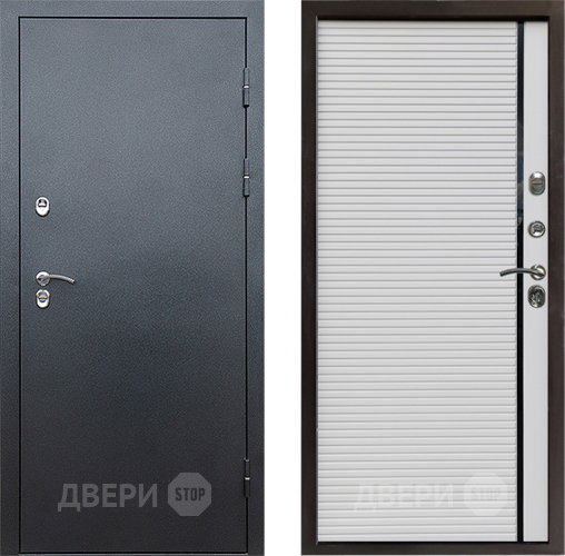 Входная металлическая Дверь Престиж TERMO с терморазрывом Снегирь Серебро Porte Белый в Жуковский
